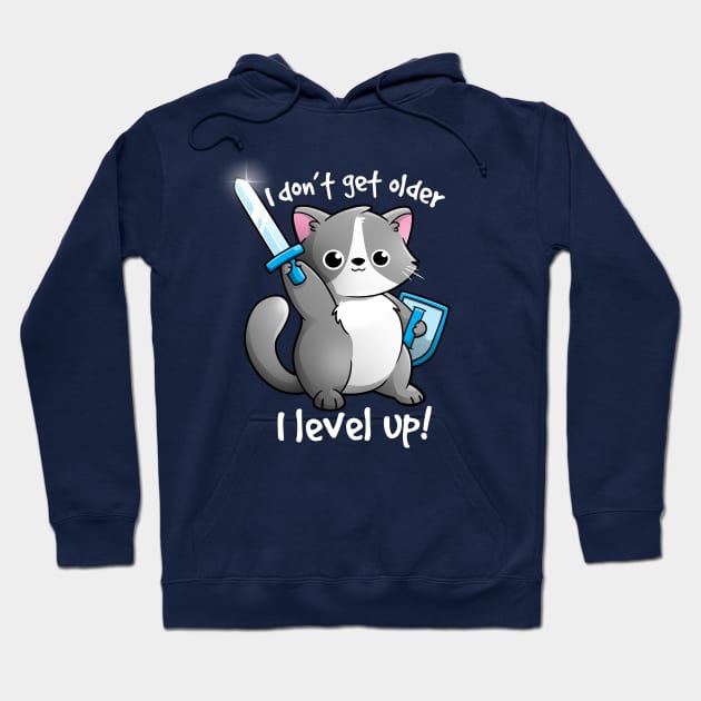 Level up cat Hoodie by NemiMakeit